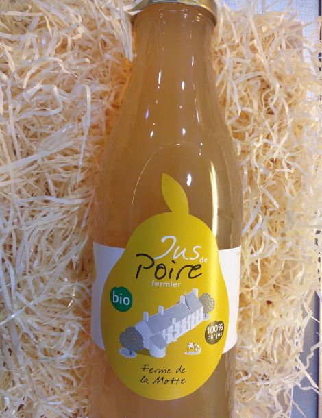 Jus de poire fermier BIO Ferme de la Motte 1L